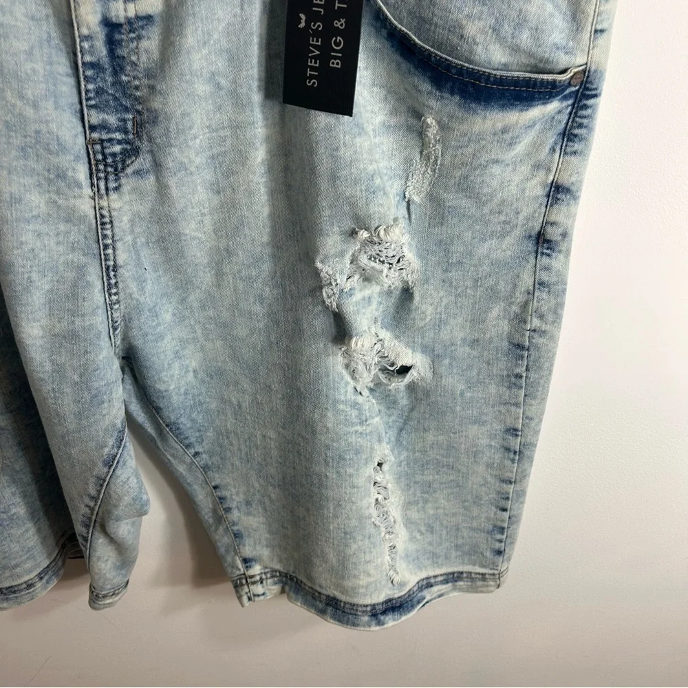 Steve’s Jeans Distressed Shorts NWT Sz 48 Men’s Blue